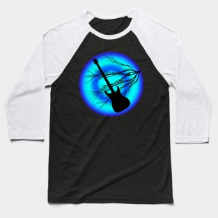 Electric Lightning Guitar Baseball T-Shirt